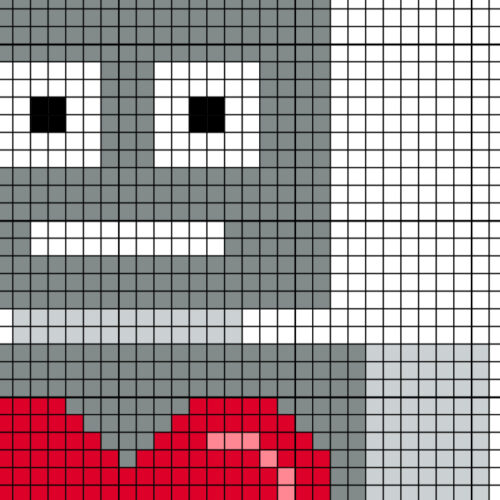 Robot Love Cross Stitch Pattern - Image 3