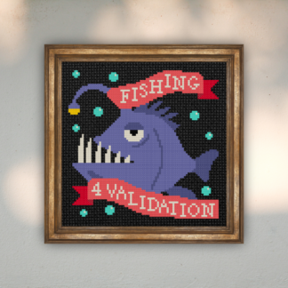 Fishing For Validation Cross Stitch Pattern