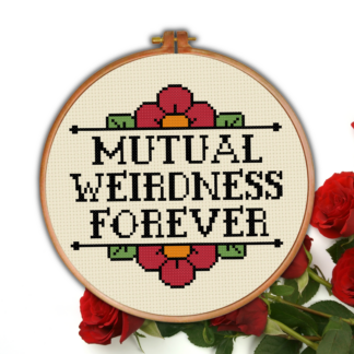 Mutual Weirdness Forever Cross Stitch Pattern
