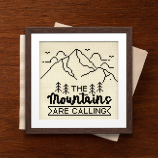 The Mountains Are Calling Cross Stitch Pattern