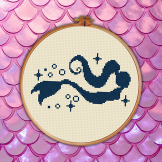 Graceful Mermaid Cross Stitch Pattern