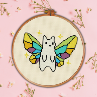 Kitty Wings Cross Stitch Pattern