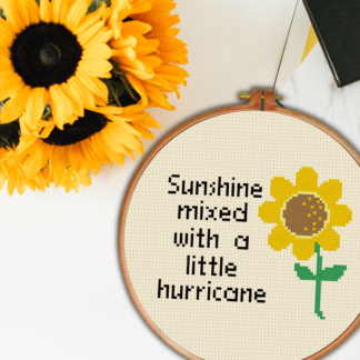 Sunshine Mixed With A Little Hurricane Cross Stitch Pattern