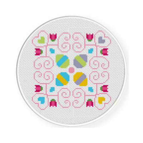 Easter Egg Block Cross Stitch Pattern - Image 2