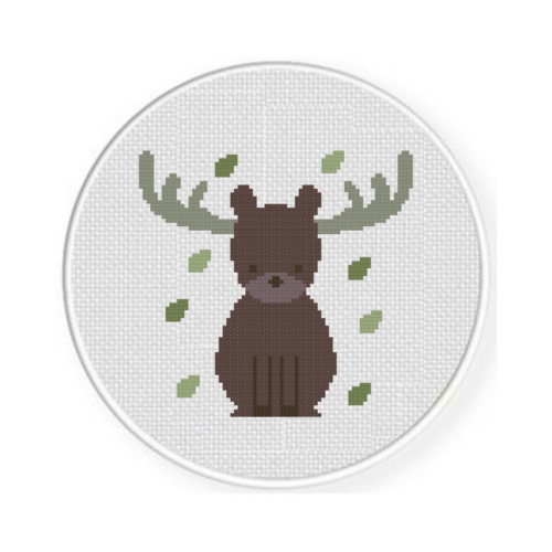 Cute Moose Cross Stitch Pattern - Image 2