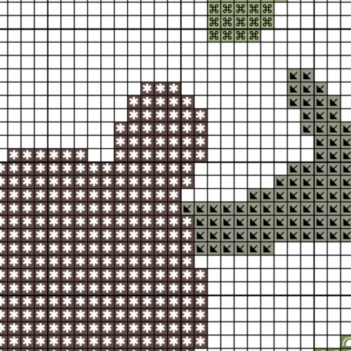 Cute Moose Cross Stitch Pattern - Image 3