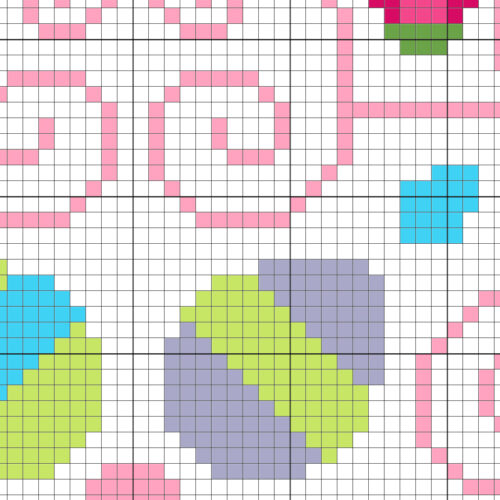 Easter Egg Block Cross Stitch Pattern - Image 3
