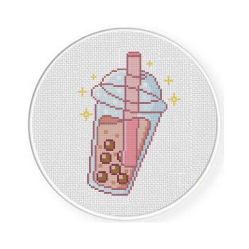 Boba Milktea Cross Stitch Pattern - Image 2