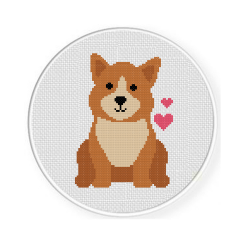Sitting Corgi Cross Stitch Pattern - Image 2