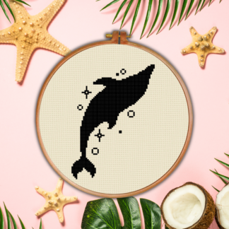 Mystical Dolphin Cross Stitch Pattern