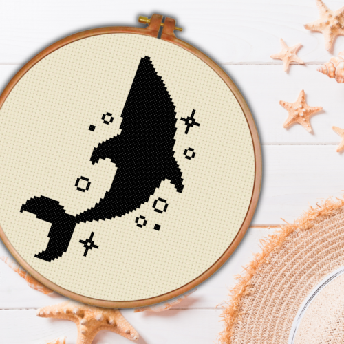 Magical Dolphin Cross Stitch Pattern