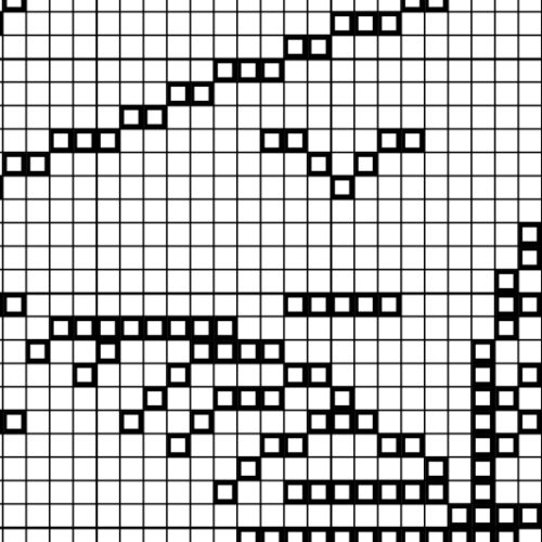 Big Wave Line Art Cross Stitch Pattern - Image 4