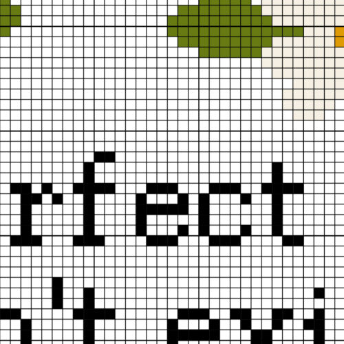 Perfect Doesn't Exist, Start Messy Cross Stitch Pattern - Image 3