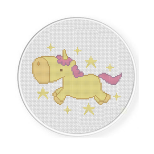 Jumping Unicorn Cross Stitch Pattern - Image 2