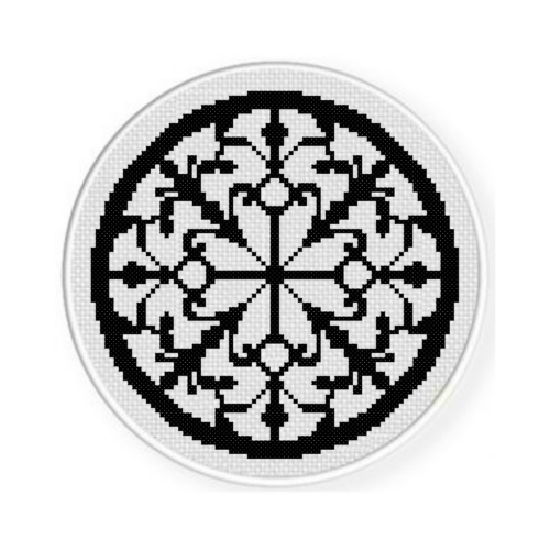 Round Wrought Iron Cross Stitch Pattern - Image 2