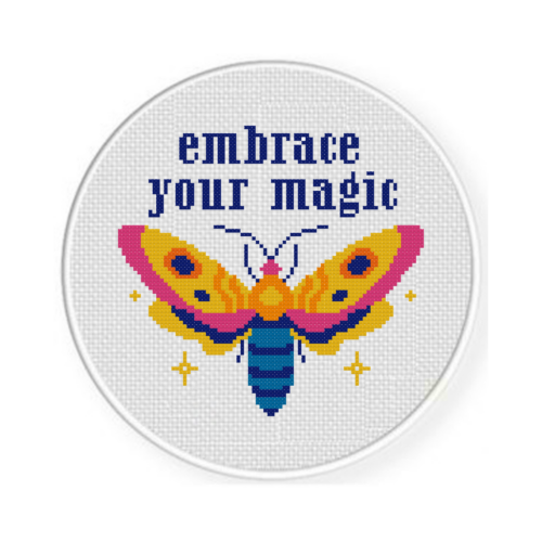Colorful Moth Cross Stitch Pattern - Image 2