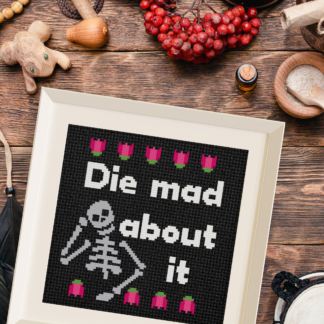 Die Mad About It Cross Stitch Pattern