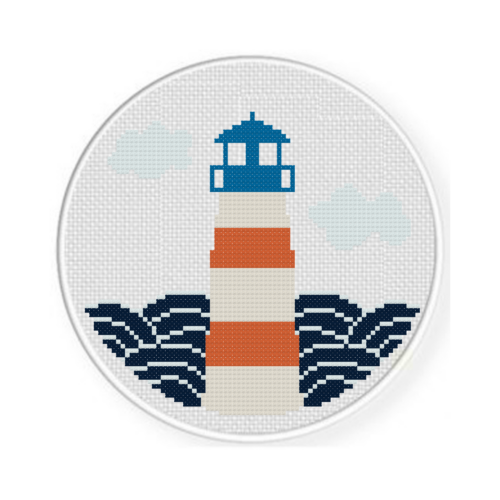Lighthouse Waves Cross Stitch Pattern - Image 4
