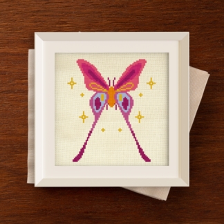 Magical Moth Cross Stitch Pattern