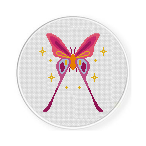 Magical Moth Cross Stitch Pattern - Image 2