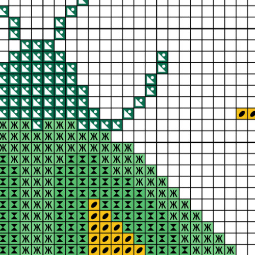 Green Moth Cross Stitch Pattern - Image 4