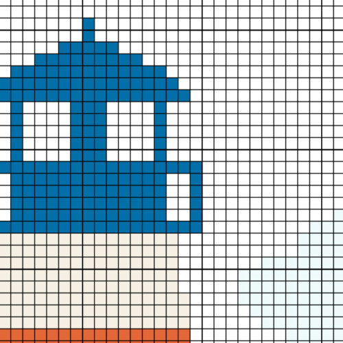 Lighthouse Waves Cross Stitch Pattern - Image 2