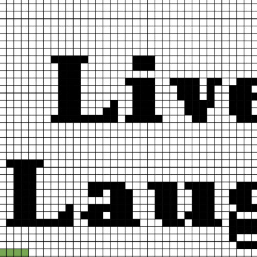 Live Laugh Leave Me Alone Cross Stitch Pattern - Image 2