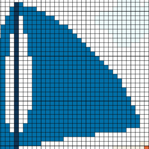 Sailboat Waves Cross Stitch Pattern - Image 4