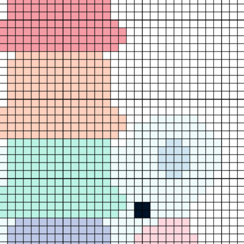 White Bear Ice Cream Cross Stitch Pattern - Image 3
