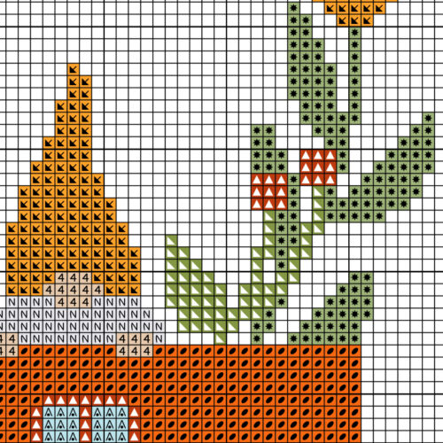 Yellow Gnome House Cross Stitch Pattern - Image 3