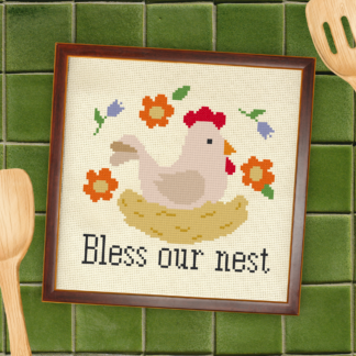Bless Our Nest Cross Stitch Pattern