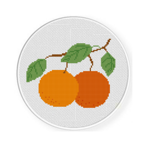 Orange Stem Cross Stitch Pattern - Image 2