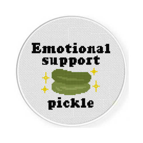 Emotional Support Pickle Cross Stitch Pattern - Image 2