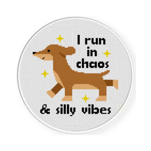 I Run In Chaos Cross Stitch Pattern - Image 2
