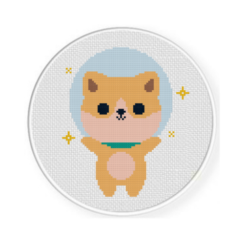 Astronaut Kitty Cross Stitch Pattern - Image 2