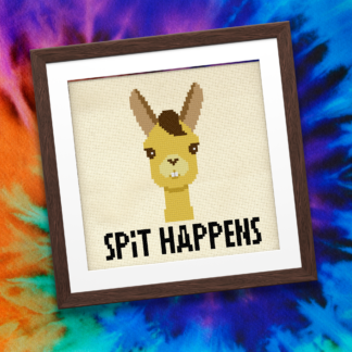 Spit Happens Cross Stitch Pattern