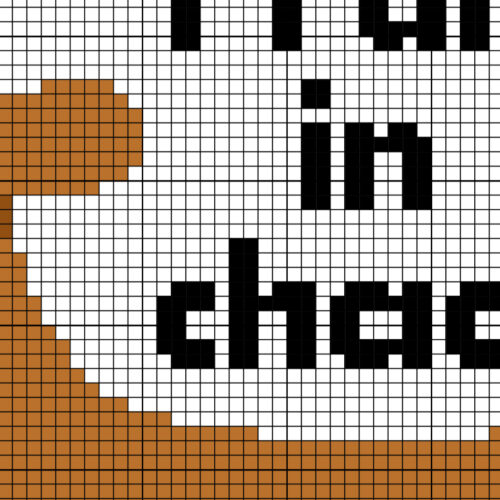 I Run In Chaos Cross Stitch Pattern - Image 4