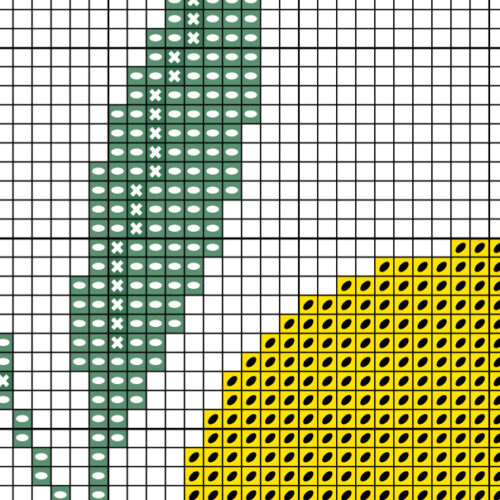 Lemon Stem Cross Stitch Pattern - Image 3