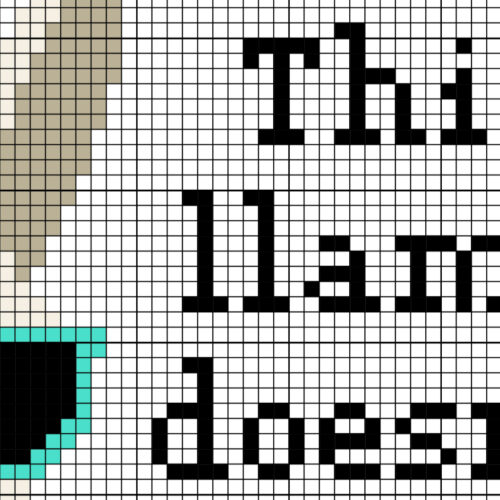 This Llama Doesn't Want Your Drama Cross Stitch Pattern - Image 4