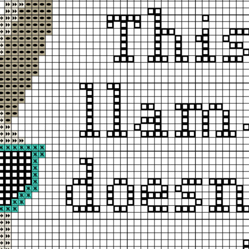 This Llama Doesn't Want Your Drama Cross Stitch Pattern - Image 3