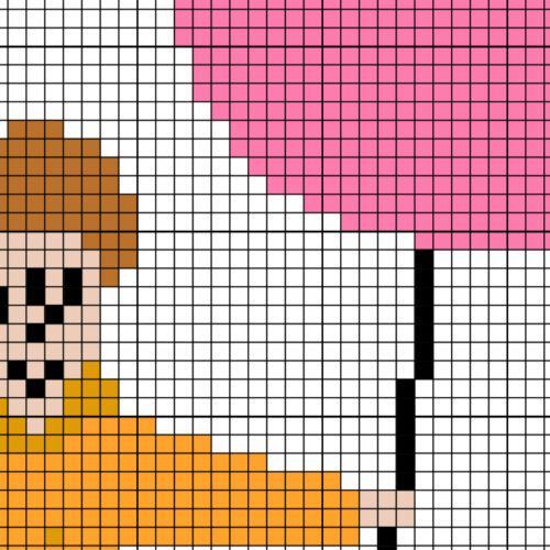 Windy Girl Cross Stitch Pattern - Image 3
