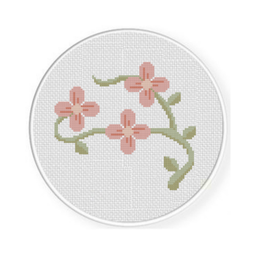 Flowers and Vines Cross Stitch Pattern - Image 2