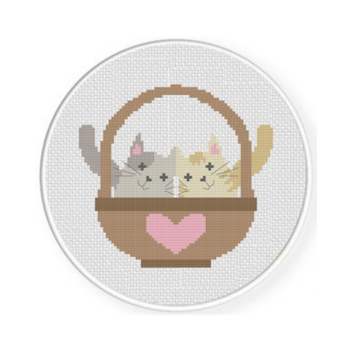 Cat Couple Cross Stitch Pattern - Image 2