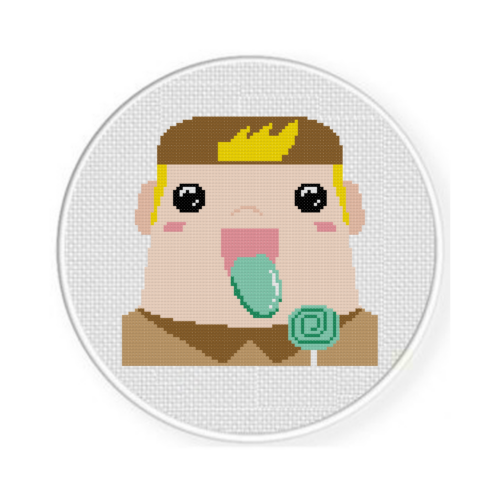 Lollipop Boy Cross Stitch Pattern - Image 2