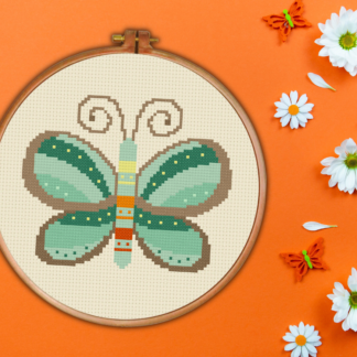 Beautiful Butterfly Cross Stitch Pattern