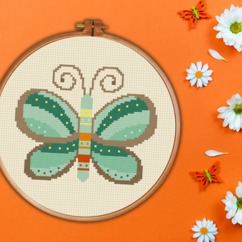 Beautiful Butterfly Cross Stitch Pattern