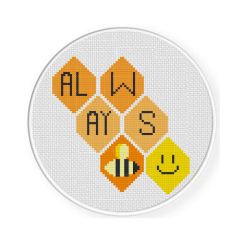 Always BEE Happy Cross Stitch Pattern - Image 2