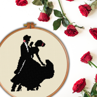 Ballroom Dancer Cross Stitch Pattern