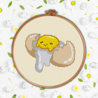 Cute Egg Cross Stitch Pattern