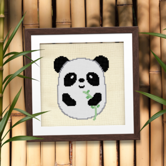 Cute Panda Cross Stitch Pattern